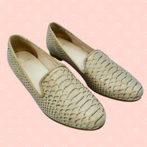 NWOB Cole Haan Sz 6.5 leather snakeprint flats